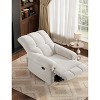 Oversized Recliner Chair, Overstuffed Soft Chenille Swivel Rocker Recliner with Padded Armrests - 4 of 4