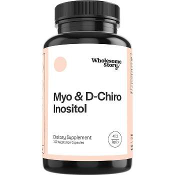 Wholesome Story Myo & D-Chiro Inositol Capsules, Supports Healthy Hormone Levels, Menstrual Cycles & Ovarian Health