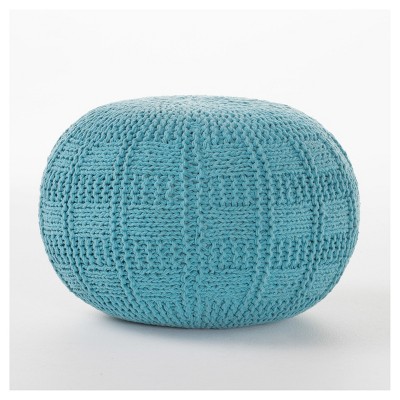 Yuny Handcrafted Modern Fabric Pouf - Christopher Knight Home