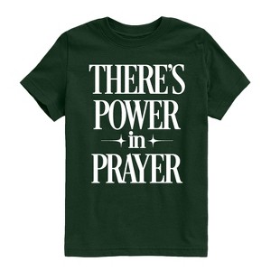 Boys' - Instant Message - Theres Power In Prayer Short Sleeve Graphic T-Shirt - 1 of 4