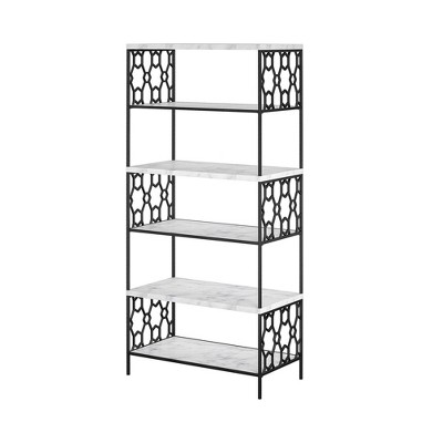 69" 5 Vivinne Shelf Bookcase Gray Oak - Cosmoliving By Cosmopolitan ...