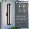 30 Inch Modern Outdoor Wall Light Exterior Lighting Fixtures, Integrated LED Contemporary Outdoor Wall Sconce Wall Lighting - 4 of 4