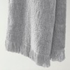 6Pcs 100% Cotton Solid Color Heavy Weight Bath Towel, Ink Dyed Slub Pattern Rich Texture Absorbent Bath Towel - 4 of 4