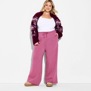 Women's Mid-Rise Wide Leg Sweatpants - Wild Fable™ - 1 of 3