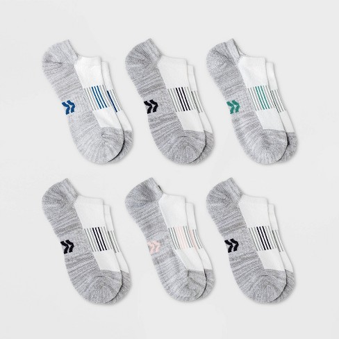 Women's Extended Size Cushioned 6pk No Show Athletic Socks - All In Motion™  White 8-12 : Target