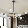 KAISITE 12-Light Mid-Century Sputnik Chandelier in Brushed Brass, A Dazzling Centerpiece for Grand Spaces - 2 of 4