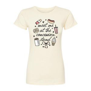 Women's - Instant Message - Meet Me Concession Stand Fitted Graphic T-Shirt - 1 of 3