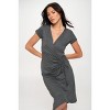 WEST K Women's Emma Ruched Midi Faux-Wrap Dress - 4 of 4