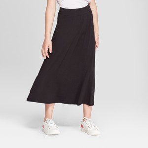 Girls' Maxi Skirt - Cat & Jack™ Black - 1 of 3