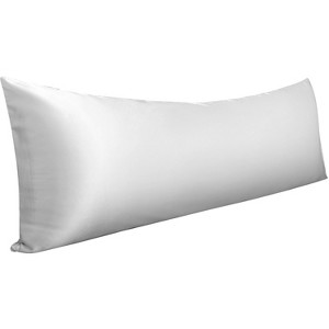 Satin Body Pillowcase for Hair and Skin, Luxurious and Silky Body Pillow Cover with Envelope Closure - NTBAY - 1 of 3