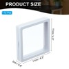 Unique Bargains Transparent PE 3D Floating Display Stand Holder Jewelry Storage Box 12 Pcs - 2 of 3