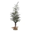 Transpac 48 in. Green Holiday Lush Snow Tree - 3 of 4