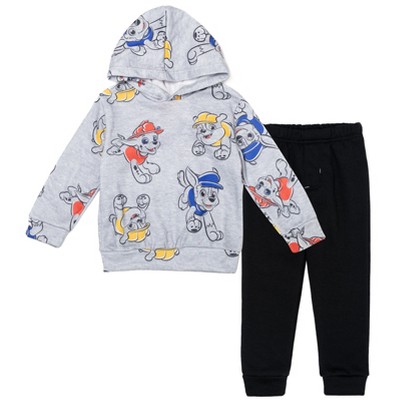 PAW Patrol Rubble Marshall Chase Fleece Pullover Hoodie and Pants Outfit Set Little Kid to Big Kid