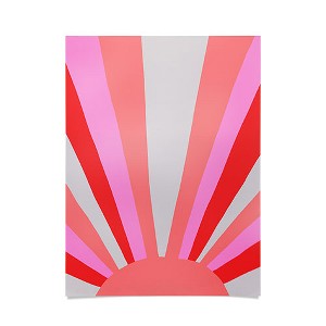 SunshineCanteen Sunshine Love Coral Poster- 18" x 24" - Society6 - 1 of 2