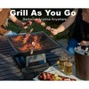 Vynxaria Square Small Fire Pit BBQ Party Portable Fire Pit - 2 of 4