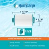 Hurricane Filters Advanced Pool Filter Cartridge Replacement with Advanced Bond Filter and Optimal Waterflow for In Ground Pools, White (3 Pack) - 3 of 4