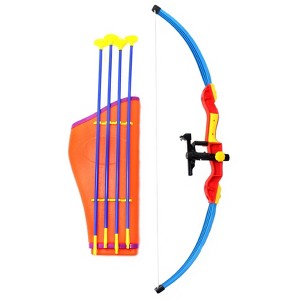 AZ  Import Kings Sport 32" Toy Archery Bow And Arrow Set For Kids - Four Suction Cup Arrows - 1 of 4