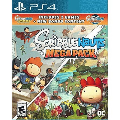 Scribblenauts Mega Pack PS4 - For PlayStation 4 - Puzzle Adventure Game - Rated E10+ - Includes 2 games & Bonus Content