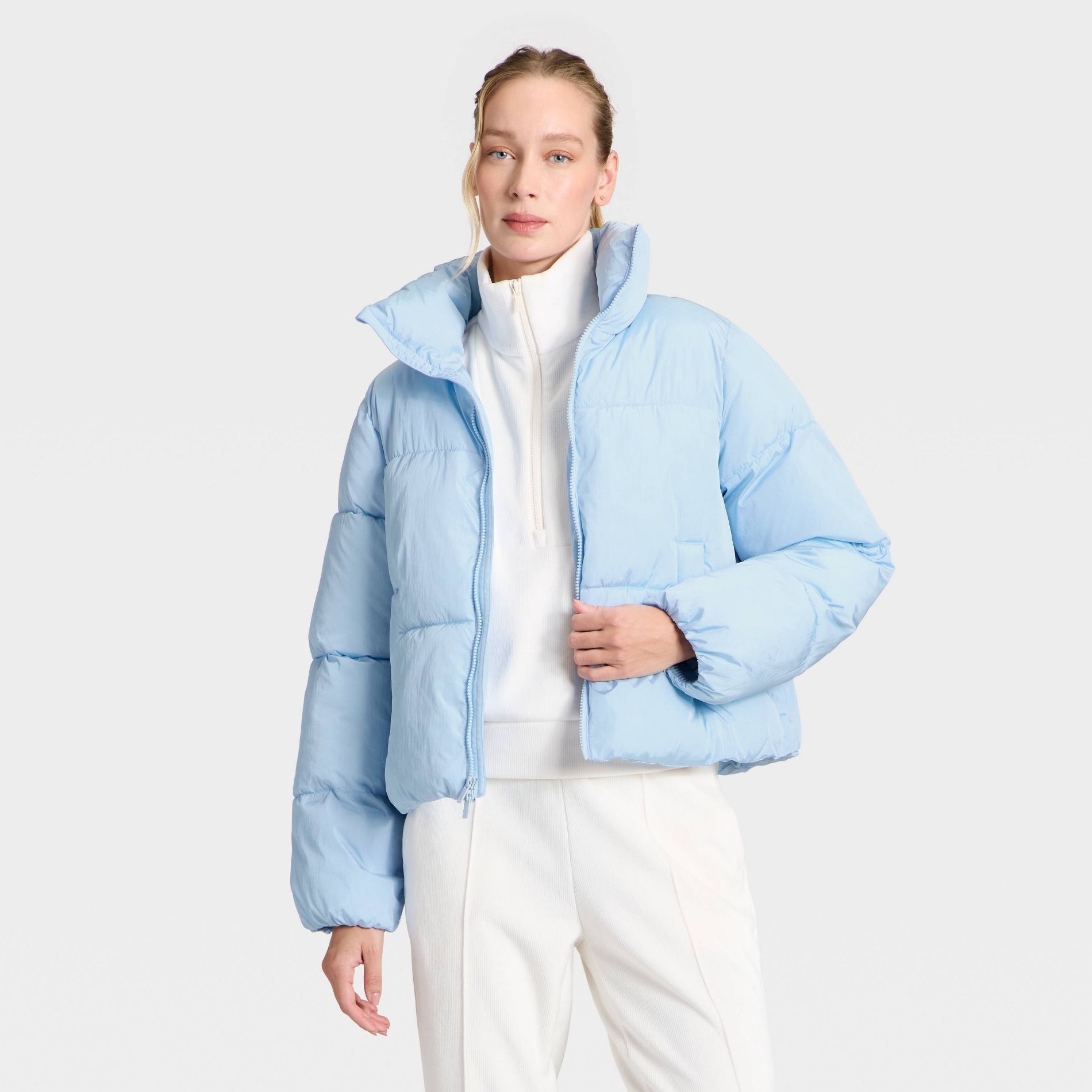 Women's Puffer Jacket - All In Motion™ Light Blue