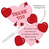 Big Dot of Happiness Conversation Hearts - Shaped Thank You Cards - Valentine's Day Party Thank You Note Cards with Envelopes - Set of 12 - image 2 of 4