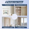 Self Adhesive Ceiling Curtain Track Ceiling Mount White Smooth Wall No Drill Screws Adhesive Curtain Rod - 2 of 4