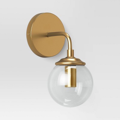 Geneva Collection Glass Globe Sconce Brass - Project 62™