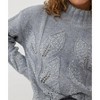 Women's Pearl Embellished Melange Sweater - ESQUALO - 4 of 4