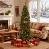 Artificial Christmas Tree, Pre-Lit Pencil Christmas Tree, Dual LED Light, Xmas Tree Holiday Decoration for Home Party - 2 of 4