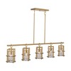 Artcraft Lighting Burford 5 - Light Island Pendant Light in  Brass/Black - 4 of 4