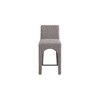 Meridian Furniture,Gramercy Brown Linen Textured Fabric Stool - 3 of 4
