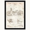Wynwood Studio 15"x21" Harley 1928 Parchment Wall Art Black Frame: Modern Canvas, Wood Composite, Vertical Layout - 3 of 3