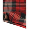 Allegra K Women's Turtleneck Long Sleeve Stretch Slim Plaid Casual Blouse - 4 of 4