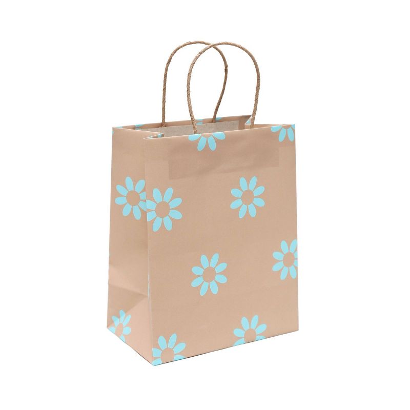 4pk Small Printed Gift Bag - Spritz&#8482;: Floral Design, Multicolor, FSC Certified, All Occasions, 4 of 16