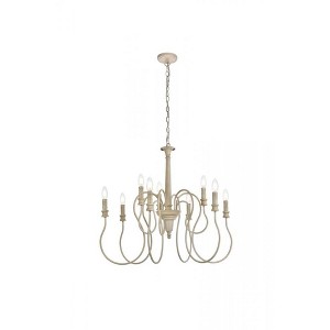 Elegant Lighting Flynx 9 lights pendant in weathered dove - 1 of 4