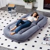 Folding Teddy Lounge Chair with 5 Adjustable Positions for Floor Gaming,Reading or Meditation-Cuddlewood - 2 of 4