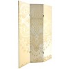 Oriental Furniture 6" Double Sided Mandala Pattern Canvas Room Divider Ivory: Adjustable 3-Panel Biombo, Spruce Wood Frame - 2 of 4