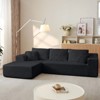 KWPZQEB 104" Cloud Modern Modular Sectional Sofawith L-Shape Chaise & Deep Seat, 3-Seater Upholstered Couches for Living Room, No Assembly - 4 of 4