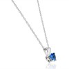 Pompeii3 1/2ct Blue Heart Shape Sapphire 14K White Gold - 3 of 4