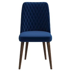 Ashcroft Furniture,Katie Mid-Century Modern Velvet Dining Chair (Set of 2) - 1 of 4
