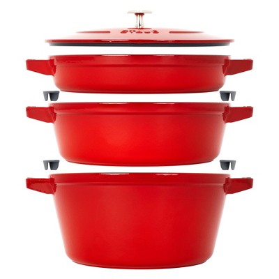 Staub Cast Iron 4-pc Stackable Set : Target