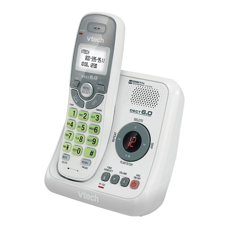 VTech® DECT 6.0 1-Handset Cordless Phone System with Digital Answering System, 4 of 6
