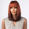 Jessie's Wig 14 Inch Short Bob Wig Synthetic Wig Ginger to Black 1 Pc/Pack - 2 of 4