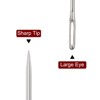 Unique Bargains Stainless Steel Large Eye Straight Embroidery Hand Sewing Needle 10 Pcs - 4 of 4