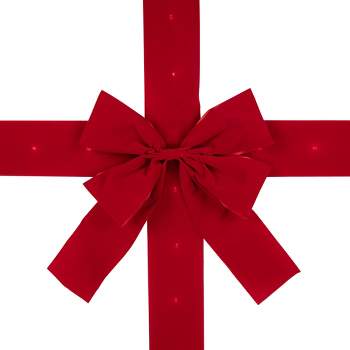 Holiday Trims 7930 Red Velvet Outdoor Bow: Gift Wrap Ribbon & Bows