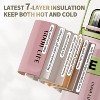 ZACHVO 320Z Insulated Tumbler, 24H Hot 72H Cold, 7-Layer Vacuum, Leakproof Stainless Steel Bottle with Handle & Strap - 3 of 4