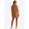Jessica London Women's Plus Size 2-Piece Stretch Knit Mockneck Mega Tunic Set - 3 of 4