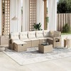 vidaXL 8 Piece Patio Sofa Set with Cushions Beige and Cream Poly Rattan - Without Storage, 8 Pieces - 2 of 4