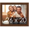 PosterPalooza | Simple Brown Picture Frame - UV Acrylic, Backing Board, Hanging Hardware Included - 2 of 4