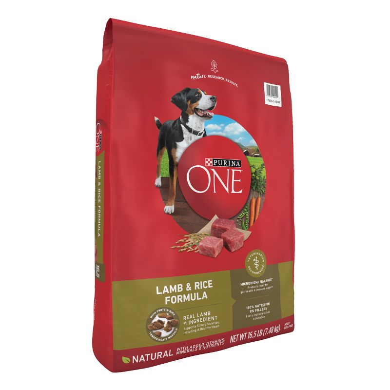 Purina ONE SmartBlend Natural Dry Dog Food with Rice and Lamb, 5 of 8