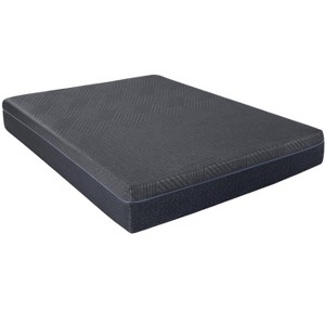 Vynxaria 11" Full Size Green Tea Gel-Infused Memory Foam Mattress, Gray Fabric Cover, Compressed Roll-in-Box for Easy Shipping/Setup - 1 of 4
